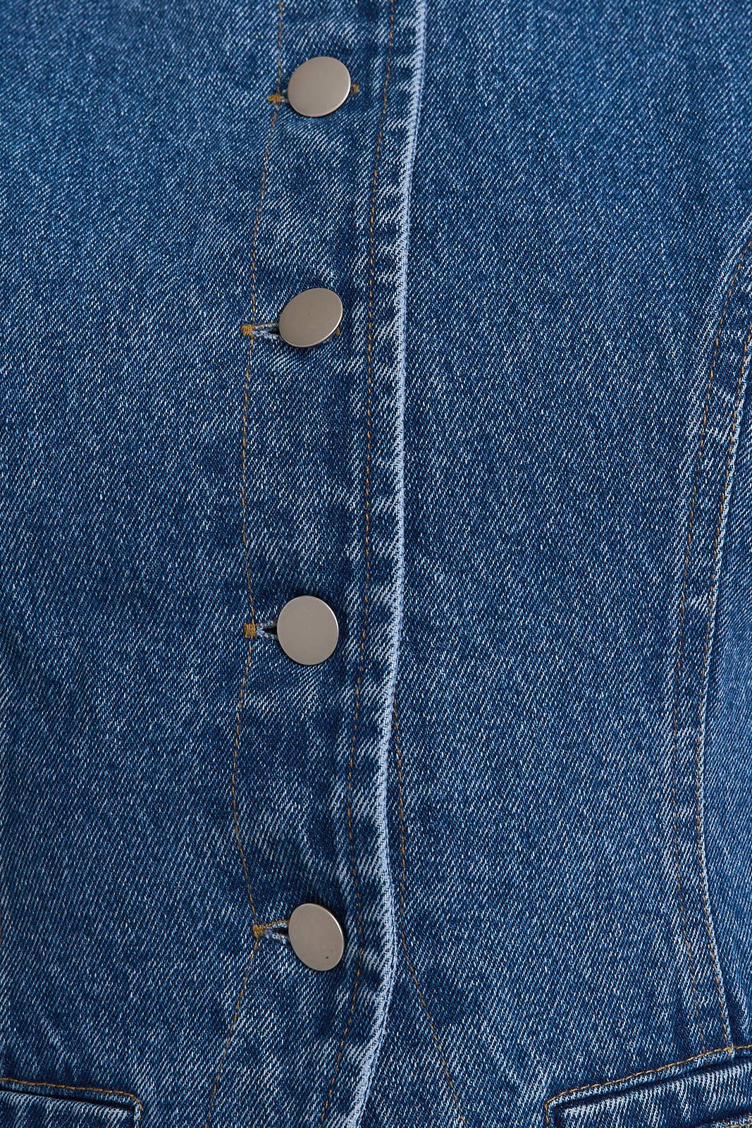 Silvana Sleeveless Denim Top