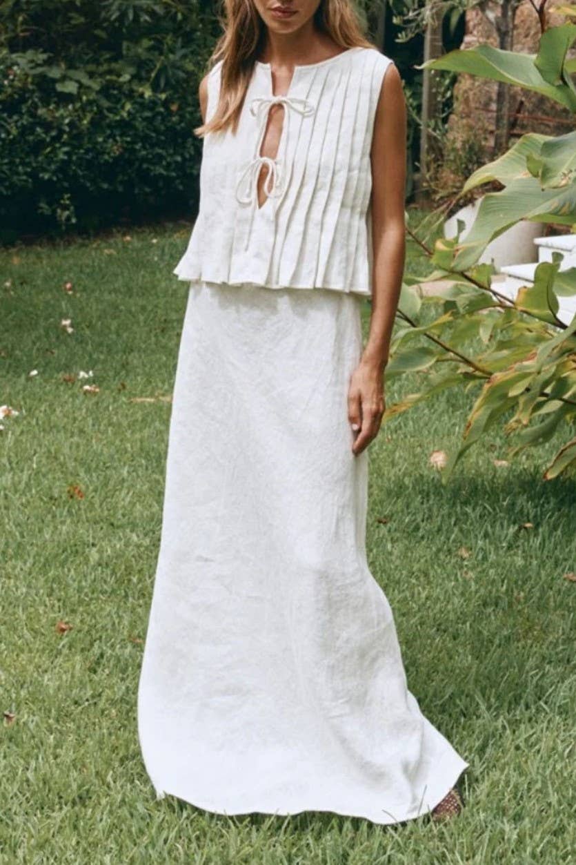 Blanca Bow Tie Top