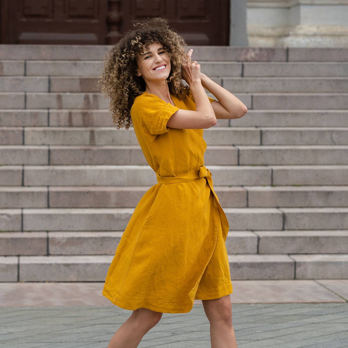 Eloisa Linen Dress