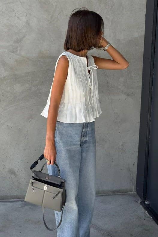 Blanca Bow Tie Top