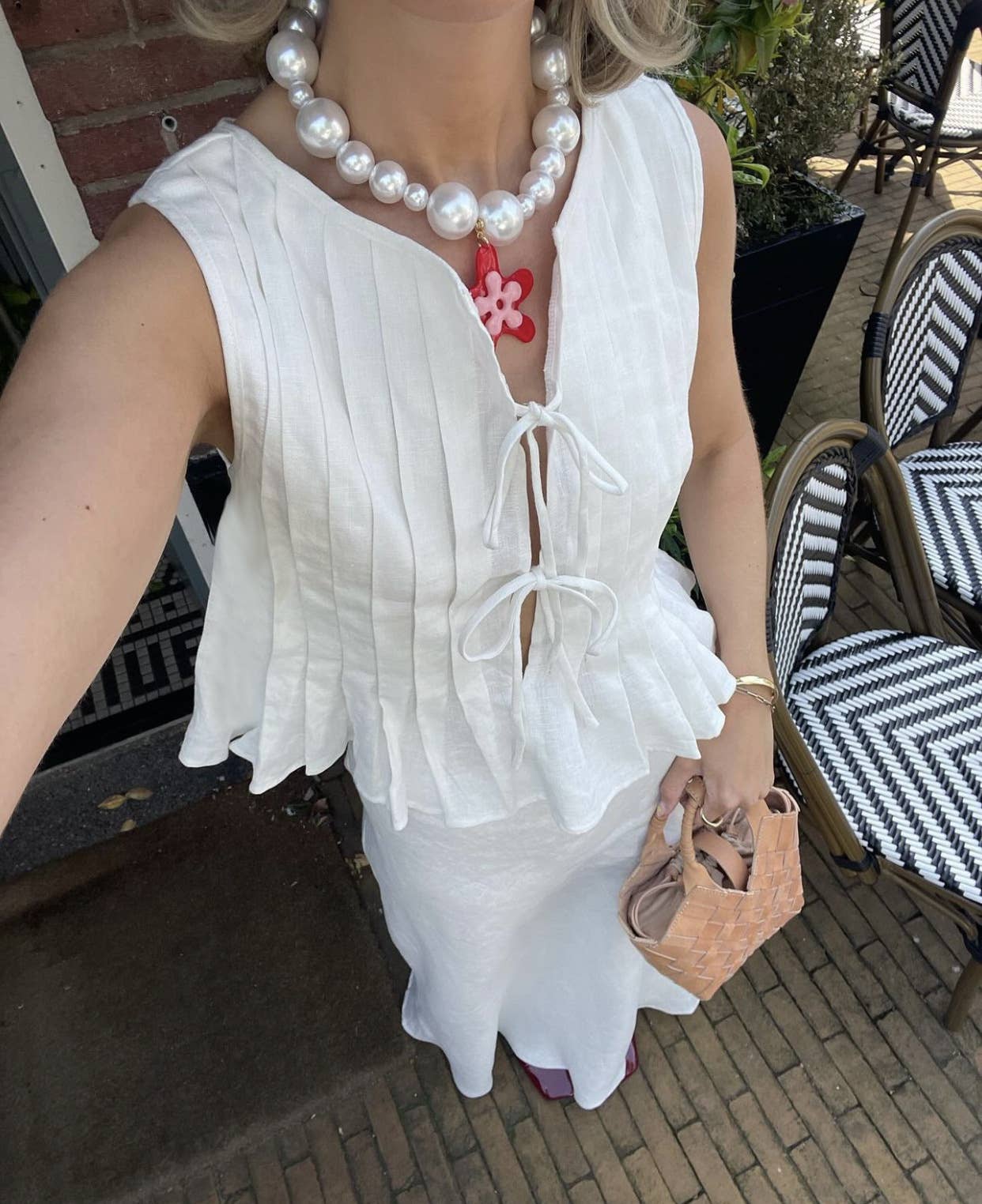 Blanca Bow Tie Top
