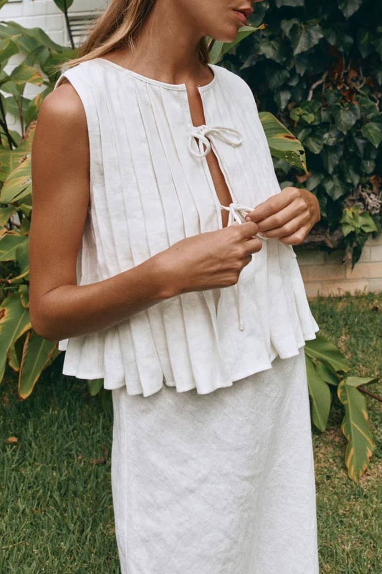 Blanca Bow Tie Top