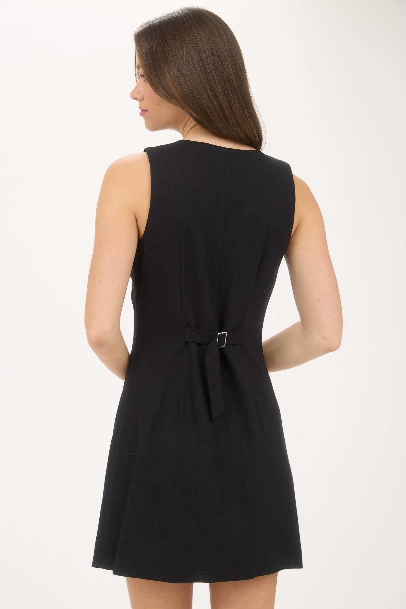 LORENA LINEN MINI DRESS